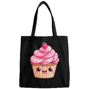 Discover Kawaii Cupcake with Pink Swirl Icing Bags