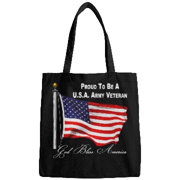 Discover Proud To Be A US Army Veteran Bags