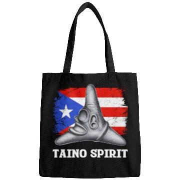 Discover Puerto Rico Cemi Triangle Statue Flag Bags