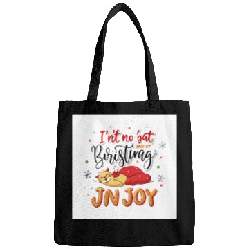 Discover Festive Cat Joy Christmas Design Bags