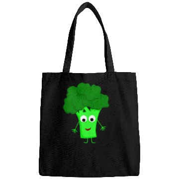 Discover Whimsical Broccoli Character Design Bags