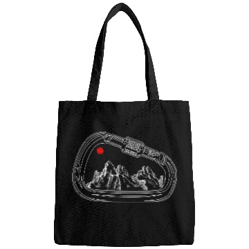 Discover Mountain Sunset Guitar Illustration Bags