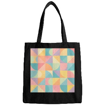 Discover Pastel Geometric Pattern for Modern Apparel Bags
