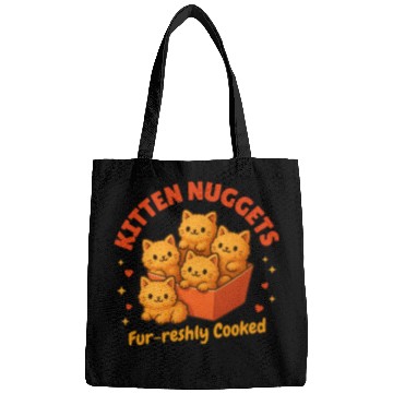 Discover Cute Kitten Nuggets – Funny Food Cat Bags