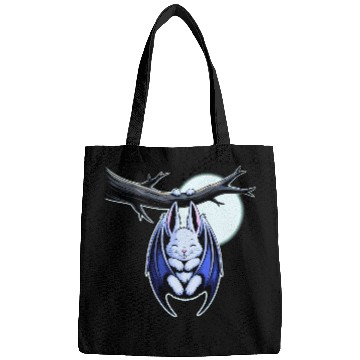 Discover Spooky Cute Kawaii Vampire Bat Bunny and Moon  Bags