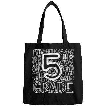 Discover 5th Grade Typography Team Fifth Grade Teacher Back Bags