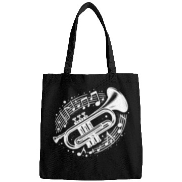 Discover Trumpet Meets Musical Note Loud, Wild, Beautiful Bags