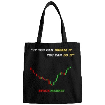 Discover Inspirational Stock Market Growth Quote Bags