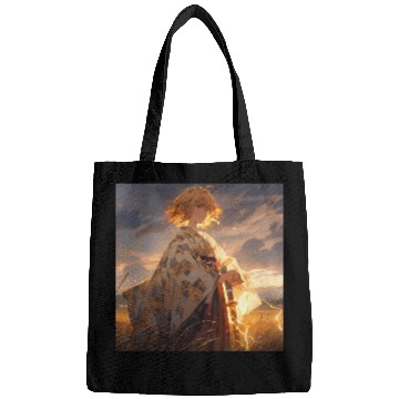 Discover Epic Samurai Girl at Sunset Bags
