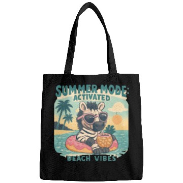 Discover Cool Zebra on Donut Floatie – Summer Vibes Bags