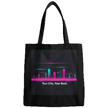 Discover Neon Skyline Cityscape Bags