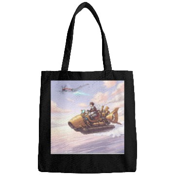 Discover Sunset Island Boat Scene Bags