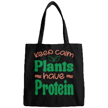 Discover Keep Calm Plant Protein Quote Bags