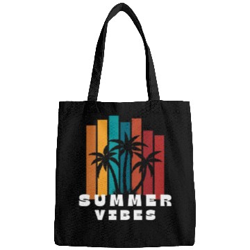 Discover Sunset Palm Summer Vibes Design Bags