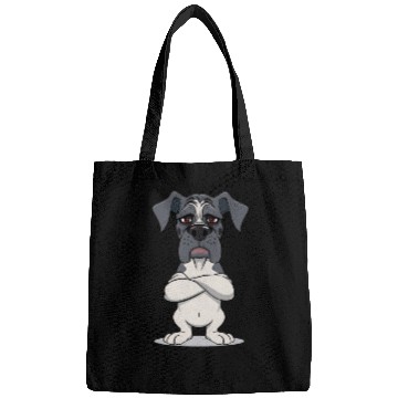 Discover Grumpy great dane cartoon animal illustration Bags