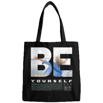 Discover Be Yourself Inspirational Beach Scene Design Bags