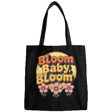Discover Bloom Baby Bloom Retro Flower Design Bags