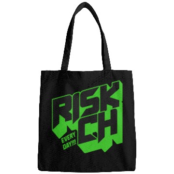 Discover Vibrant RISK IT ALL Graphic Bags