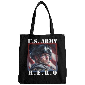 Discover US Army Hero American Soldier Patriotic Apparel Bags