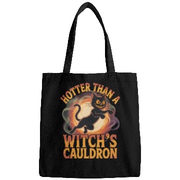 Discover Whimsical Cat Witch Cauldron Bags