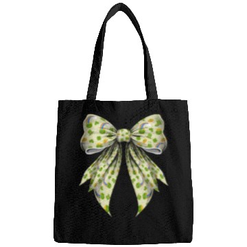 Discover Coquette Bow St Patricks Day Shamrock Pattern Bags
