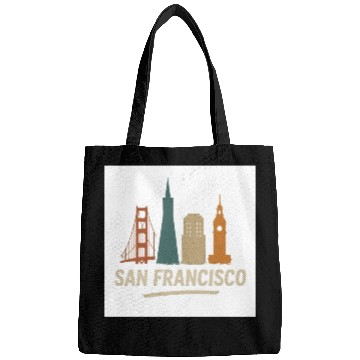 Discover San Francisco Skyline Street Glow Bags