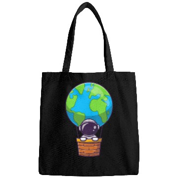 Discover Earth Balloon Illustration Bags