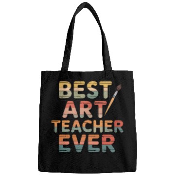 Discover Retro Best Art Teacher Ever  Bags
