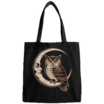 Discover Moon Owl Crescent Bags