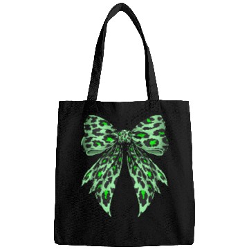Discover Coquette Bow Cheetah Animal Pattern Lime Green Bags