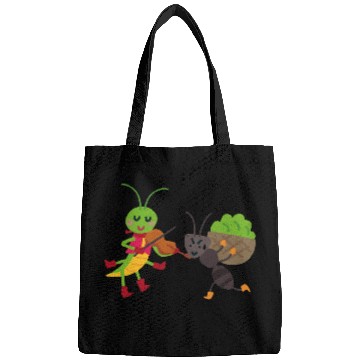 Discover Work Hard, Play Loud – Ant & Cicada LifeTee Bags