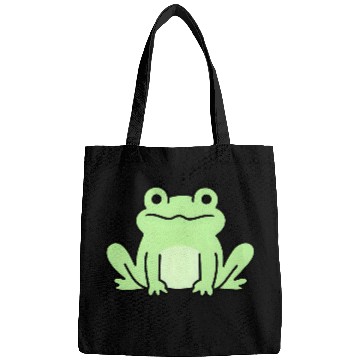 Discover Lime Green Cartoon Frog Design Bags