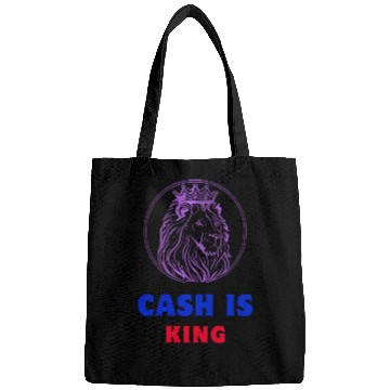 Discover Royal Lion Crest with Crown and Bold Text Bags