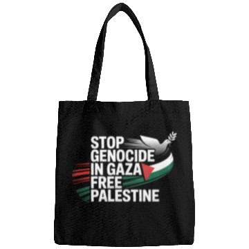Discover Free Palestine Now – End Genocide in Gaza Bags