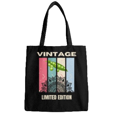 Discover Vintage Lotus and Pea Art Design Bags
