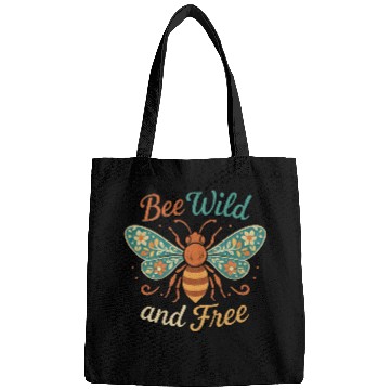 Discover Bee Wild and Free Nature Motif Bags