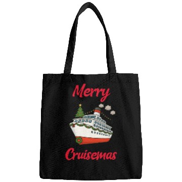 Discover Festive Cruise Ship Christmas Design Bags