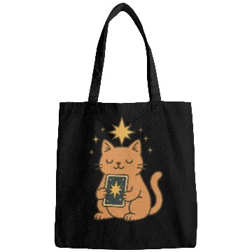 Discover Celestial Cat Tarot Design Bags