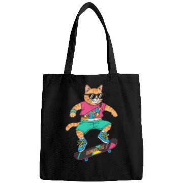 Discover Radical Retro Skater Cat Bags