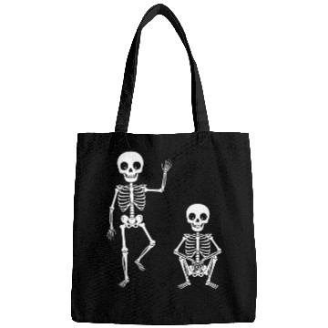 Discover Funny Halloween Skeleton Spooky Season Cute Ghost Bags