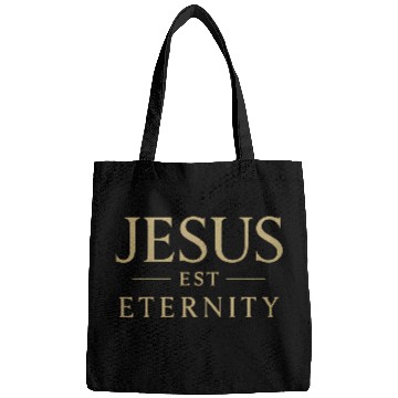 Discover Eternal Jesus Design with Classic Typography Bags