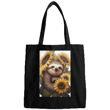 Discover Sunflower Sloth Embrace Bags Design