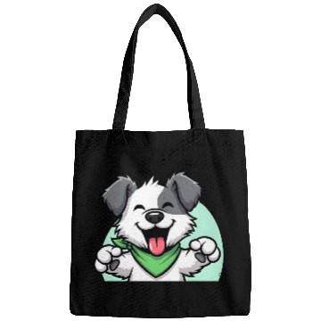 Discover Joyful Dog Cartoon Design Bags