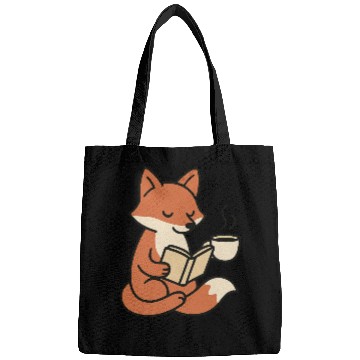 Discover Gentle Fox Reading with Coffee Bags