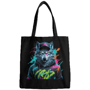 Discover Neon Wolf Streetwear Bags