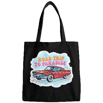 Discover Vintage Classic Car Road Trip Design Bags