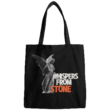 Discover Angel Statue with Bold Typography Bags