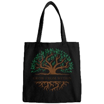 Discover Inner Growth Tree Motif Bags