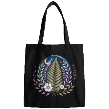 Discover Celestial Fern and Floral Moon Design Bags