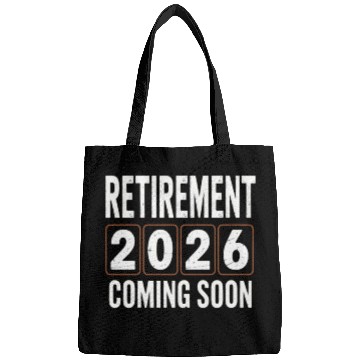 Discover Retirement 2026 Coming Soon Birthday Design Bags